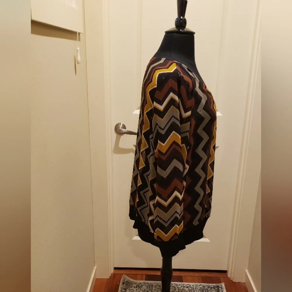 Missoni 20th Anniversary Womens Chevron Patterned Sheer Pullover Top